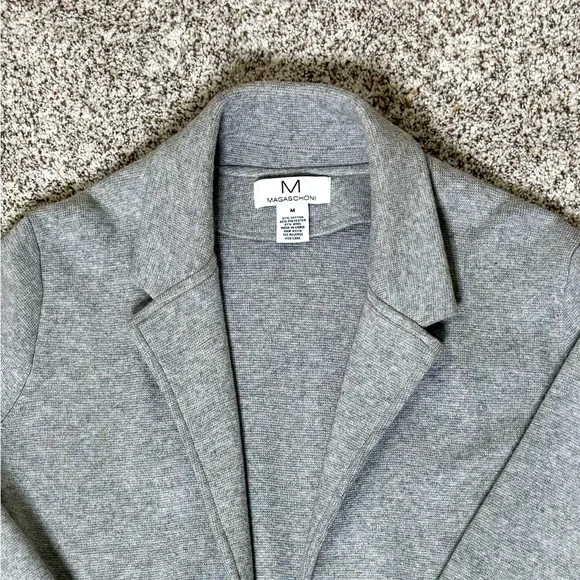 Magaschoni Women's Gray Sweater Jacket - Picture 2 of 2